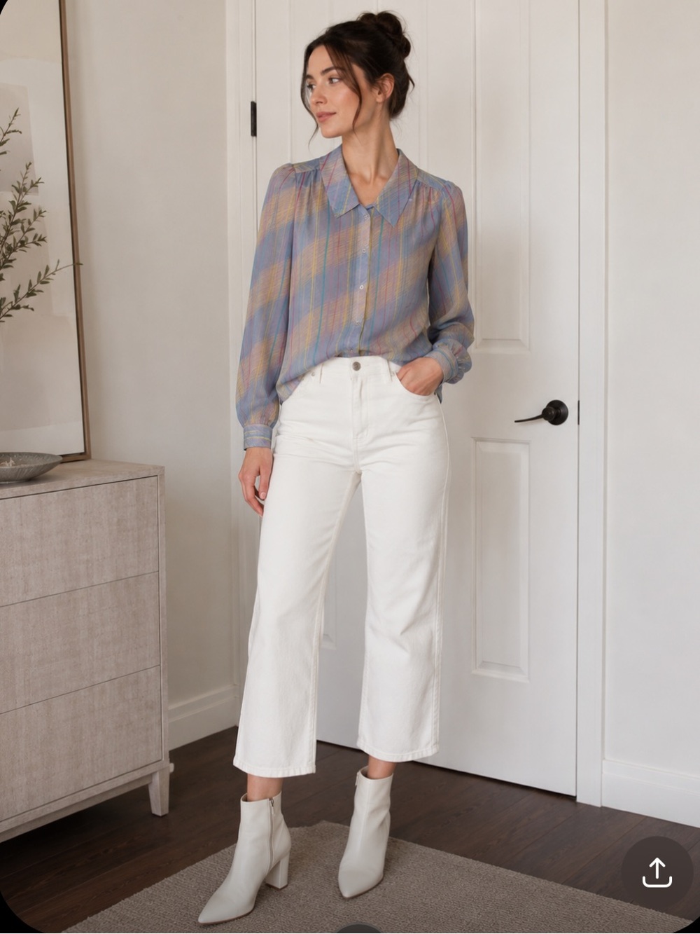 Multicolor Striped Vintage Teachercore Blouse